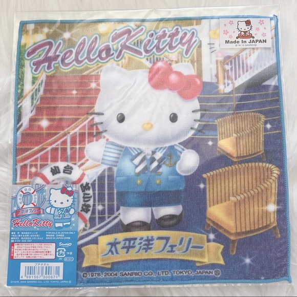NEW Hello Hello Kitty Mini Hand Towel Sanrio Japan 2001 Gotochi Taiheiyo - Picture 6 of 6